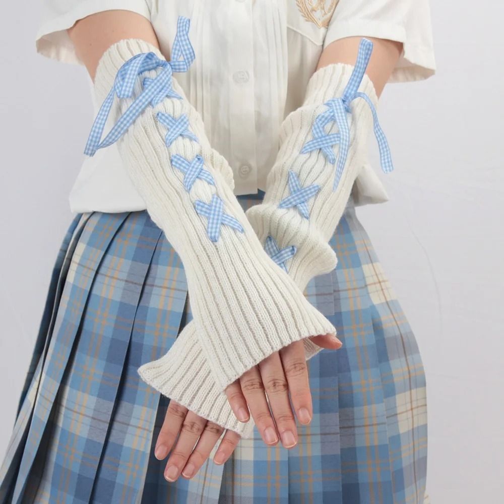 Модные женские вязаные нарукав – обзор и цена Fingerless Glove Knit
