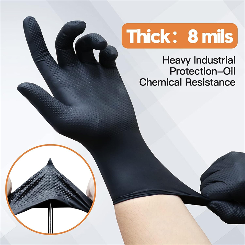 Черные нитриловые перчатки, од – обзор и цена Nitrile Mechanic Glove