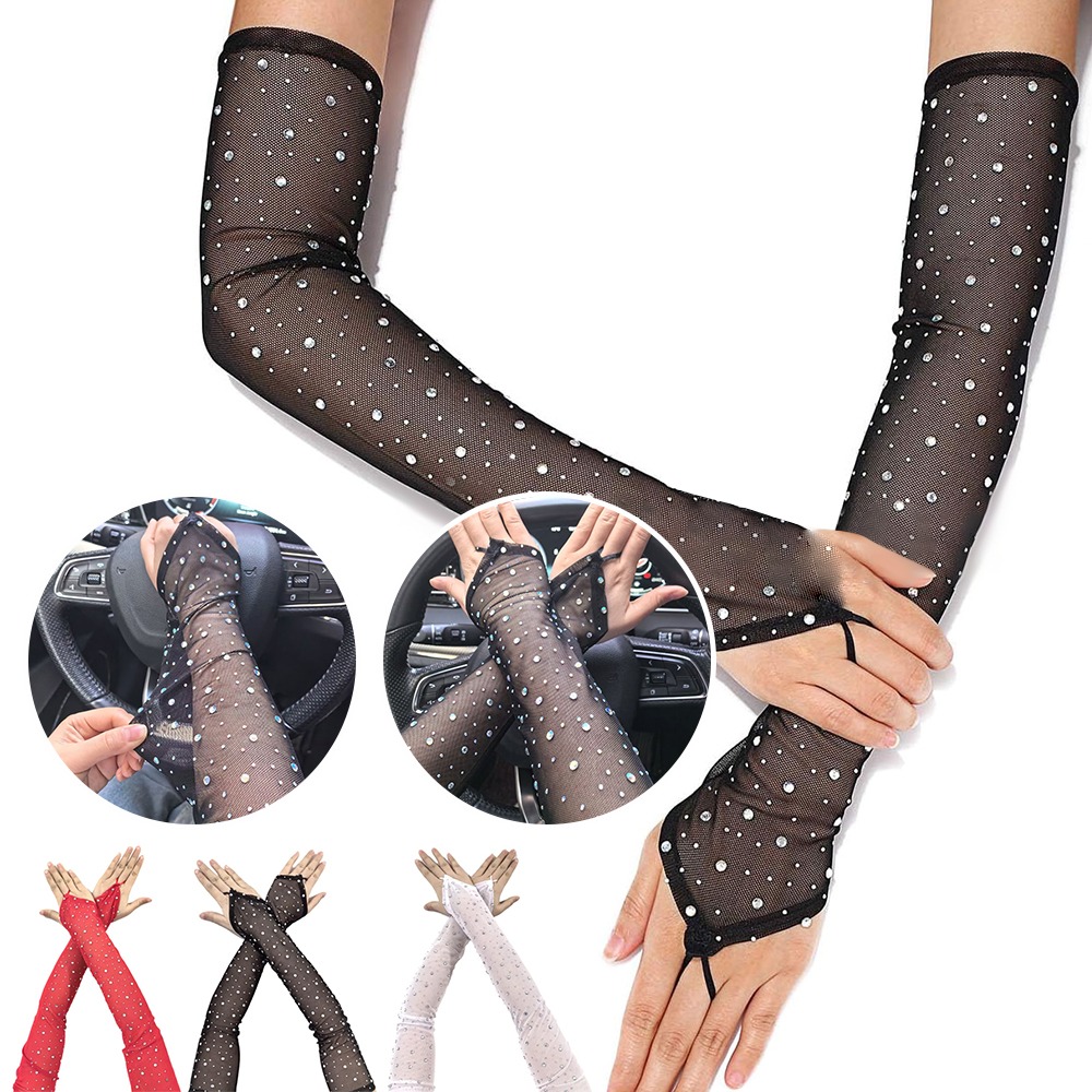1 пара блестящих перчаток из с – обзор и цена Fingerless Glove Knit