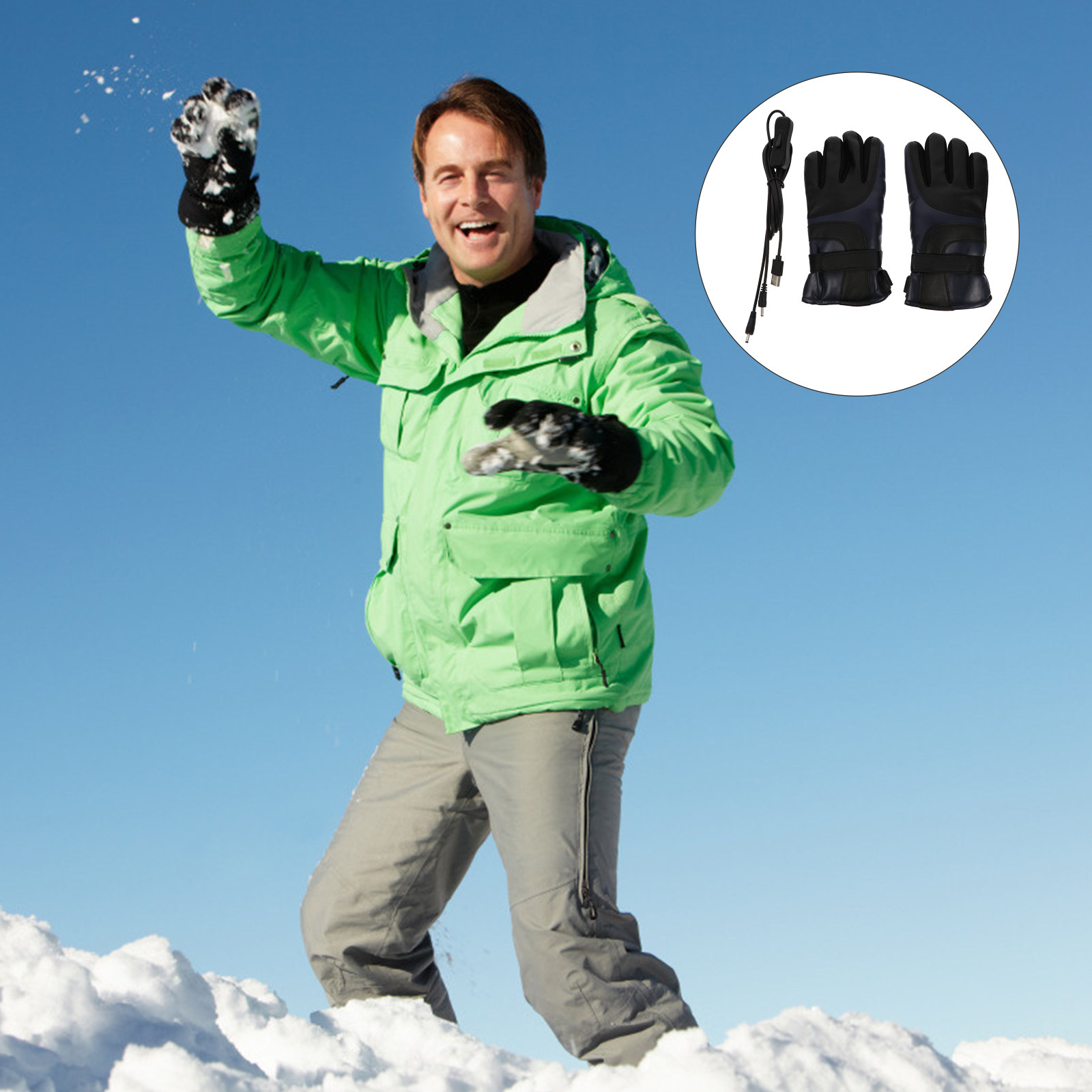 1 пара электрических перчаток  – обзор и цена Winter Glove Insulated